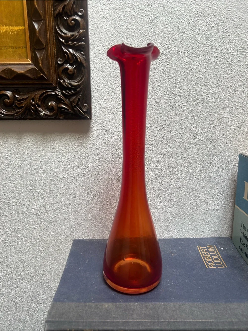 Vintage Amberina Bud Vase